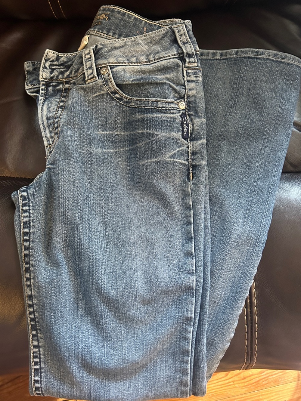 Silver Jeans Women's Medium Blue Straight Leg Julia Jeans - Picture 4 of 7
